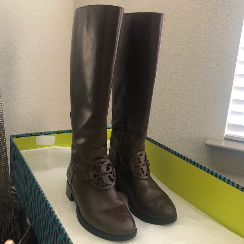 Tory Burch Miller Boots - Chocolate